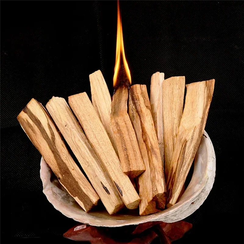 AA20-10PCS Natural Palo Santo Stick For Purifying, Cleansing, Healing, Meditation And Stress Relief ,Single Stick