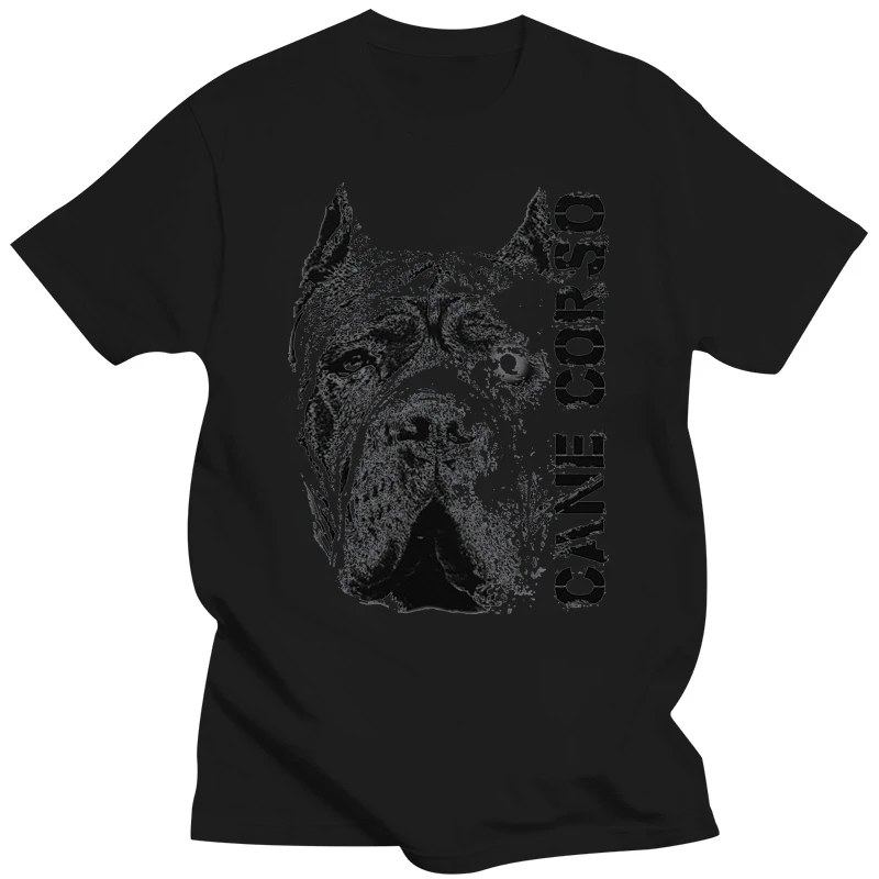 Cane Corso Head - Grey T Shirt Top Tee Dog Design - Mens Sizes Gyms Fitness Tee Shirt