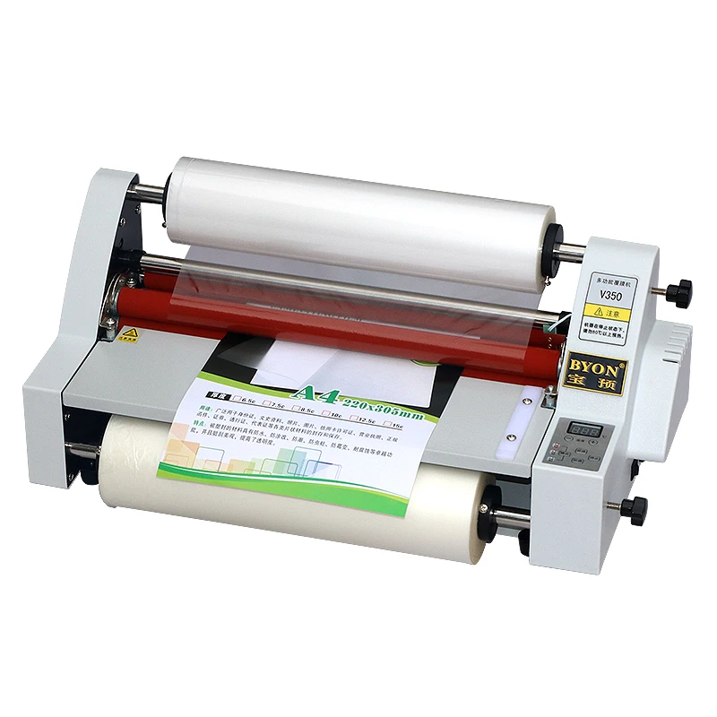 Hot Sell Double Sides Adjustable Speed Manual A4 Hot Cold Lamination Laminator Machine