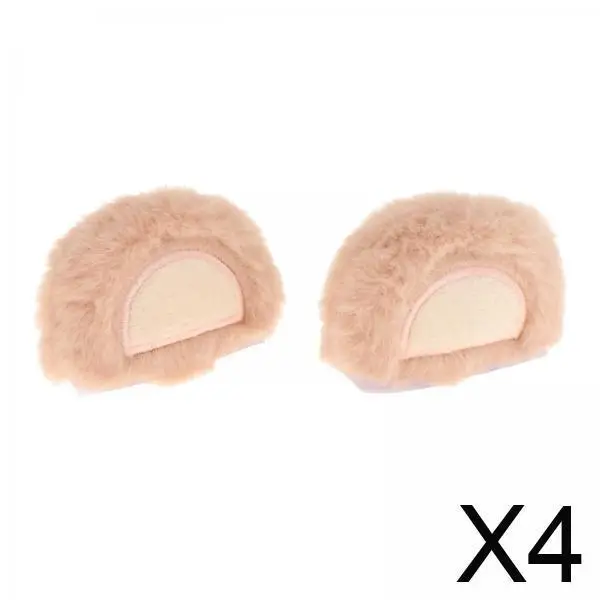 

Plush Helmet Ears Decor Cute Cartoon Soft Detachable Accessory for Vintage Motorcycle Helmet Biking Riding Skiing