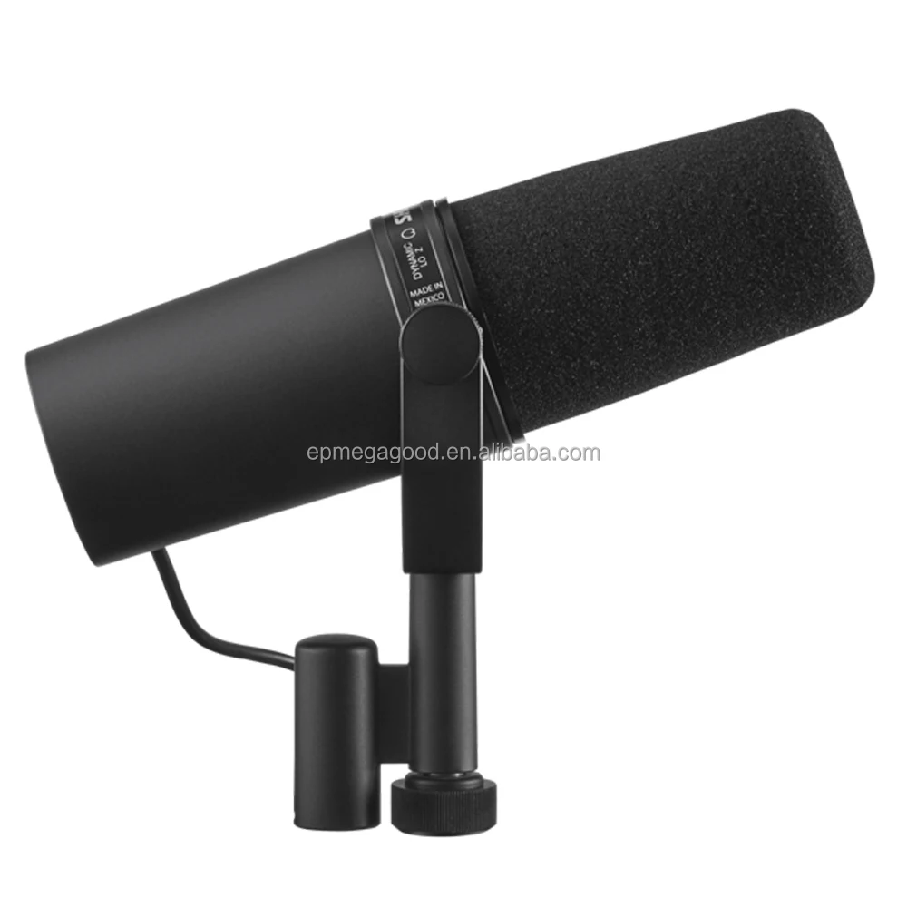 SM7B XLR Erőtan microph vel Frekvencia Felelet számára voiceover Egyenes adás színpadon Hangfelétel podcasting Stúdió Énekszó