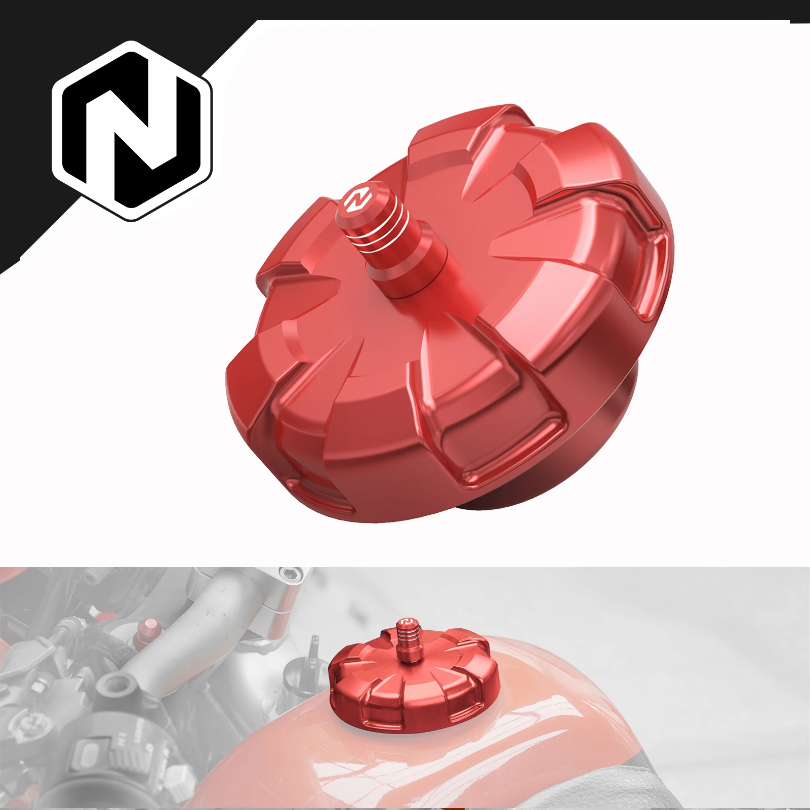 

NICECNC For Honda XR650L 1993-2025 2024 Fuel Tank Cap XR 650L 650 L Billet 6061-T6 Aluminum CNC-machined Motorcycle Accessories