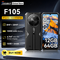 FOSSiBOT F105 Rugged Smartphone 12(4+8)GB+64GB 10300mAh Android 14 OS  Mobile Phone 20 MP Camera 6.745\