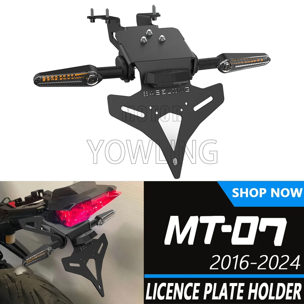

Motorcycle License Plate Holder Fender Eliminator Registration Bracket For Yamaha MT07 MT-07 Tracer 700 GT 7 7GT 2016-2023 2024