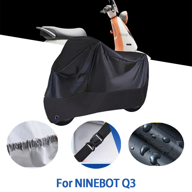 

Motorcycle Full Covers For NINEBOT Q3 Car Outdoors Sun Protection Dust No Ear Thickened Oxford Clothcover Accessories