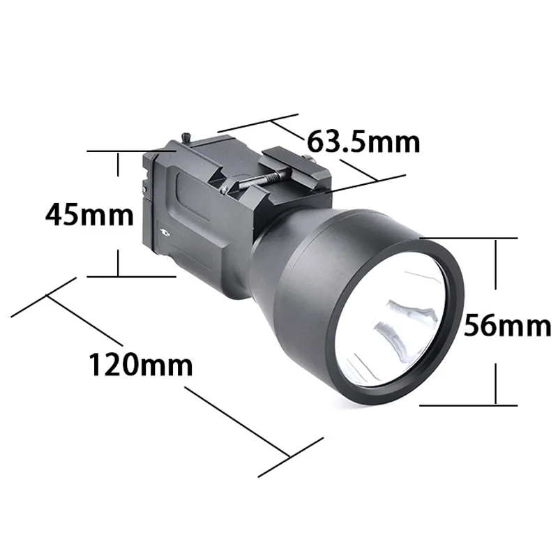 الادسنس التكتيكية AK47 LED ستروب كشاف ضوء مفتاح بالتحكم عن بعد سلاح الصيد مصباح يدوي Klesch 2U 2P Zenitc AK-SD ترقية Klesch-1S