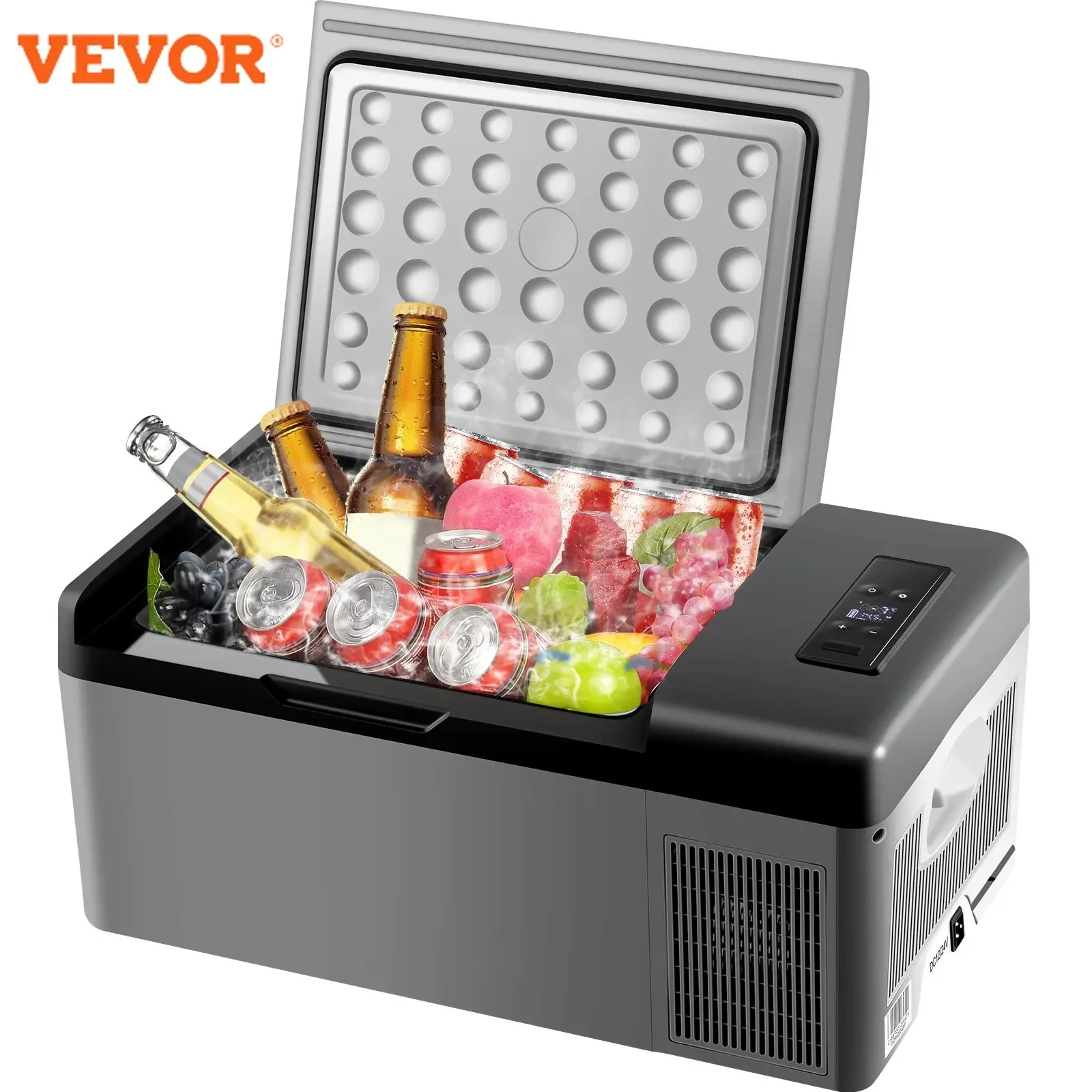 VEVOR car refrigerator 15L 20L 22L 35L 45L 55L car mini refrigerator portable car refrigerator car truck cooler camping freezer