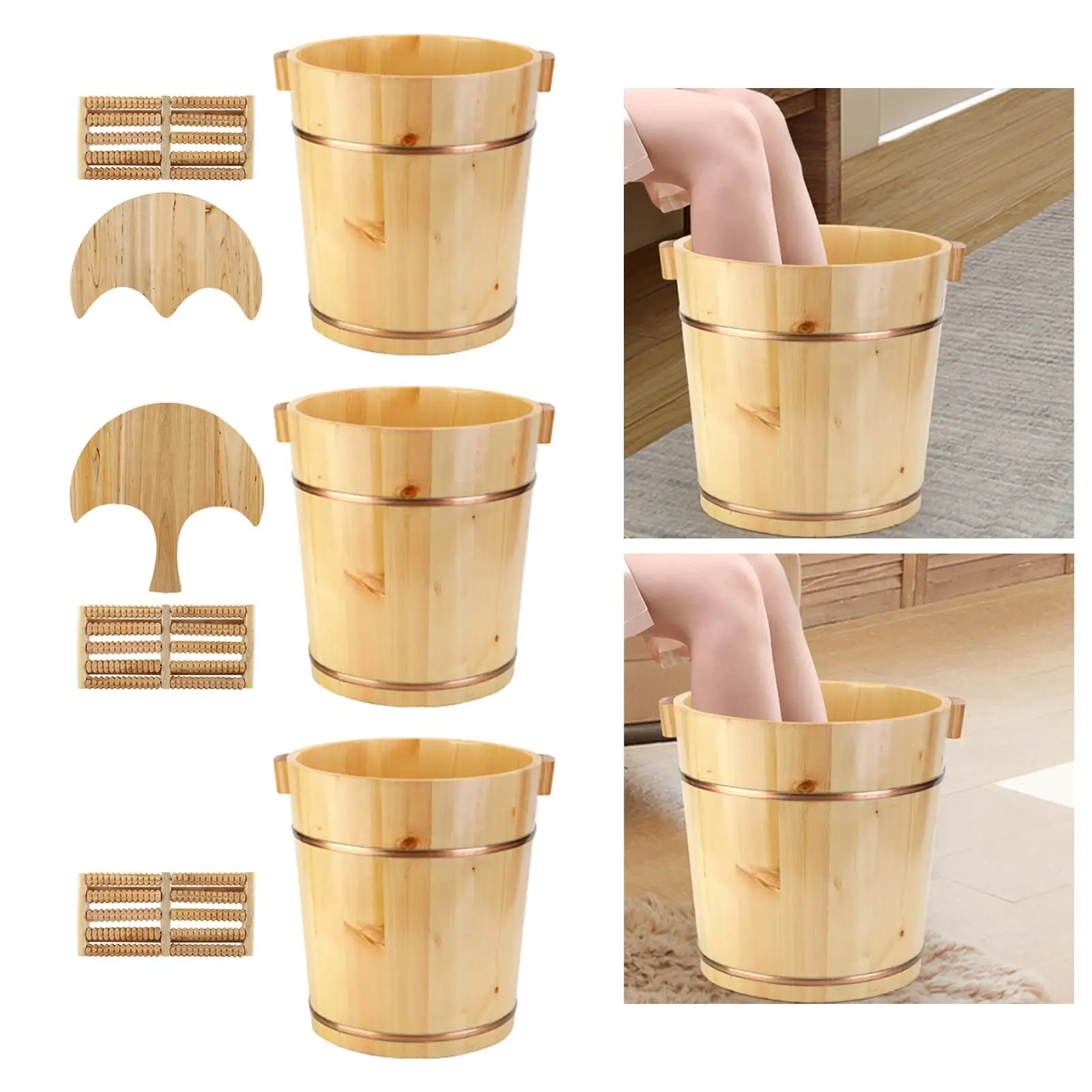 木製フットバス洗面器家庭用品フットバス家庭用足浴快適