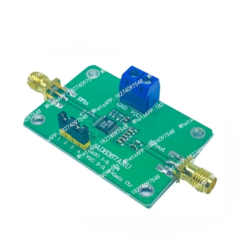 2.7-5.5V AD8367 amplifier module - AGC (Automatic Gain Control) intermediate frequency amplifier - Broadband amplifier 500 MHz