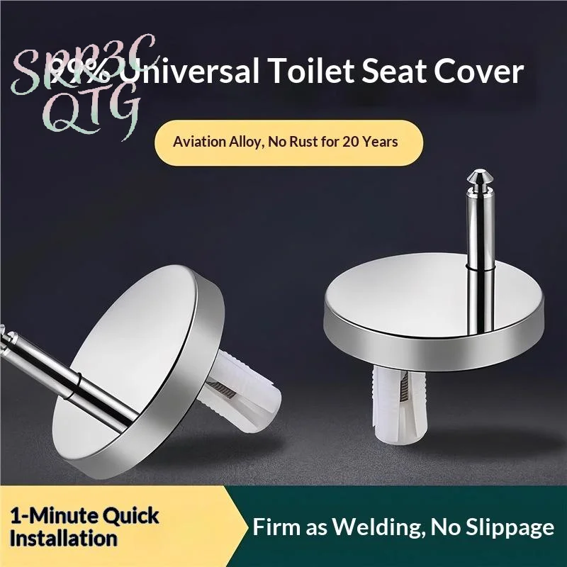 Toilettensitze, Toilettenscharniere, Zubehör, Befestigungsschrauben, Sanitär- und Sanitärartikel, Edelstahl-Toilettendeckelscharnier für wandmontierte Toiletten, 1 Paar
