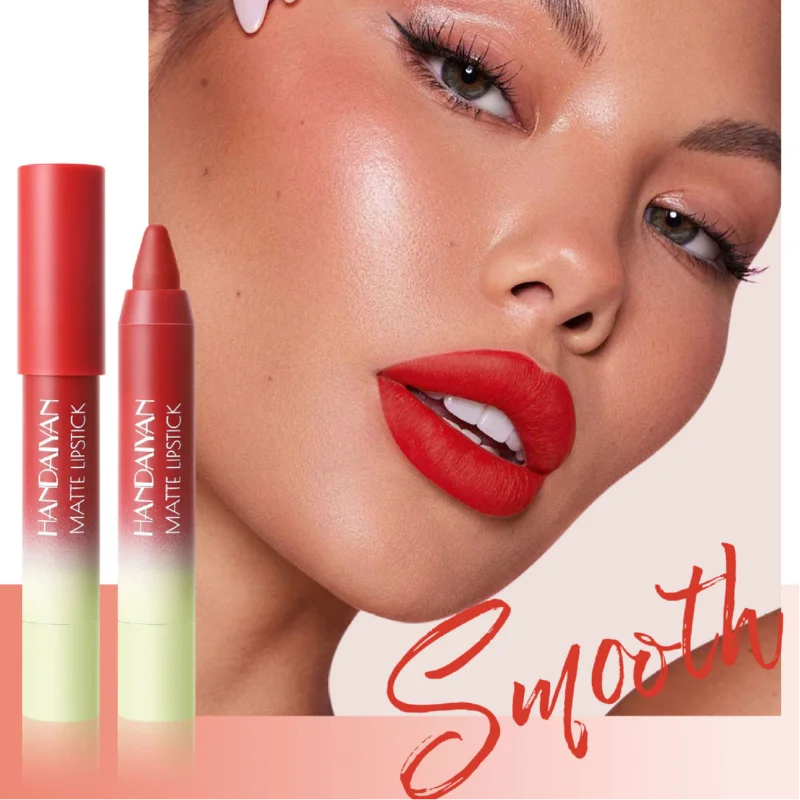 

4-Color Matte Lipstick Set Easy To Apply Long-Lasting Smooth Moisturizing Waterproof Lip Makeup Sexy Matte Lipliner Set