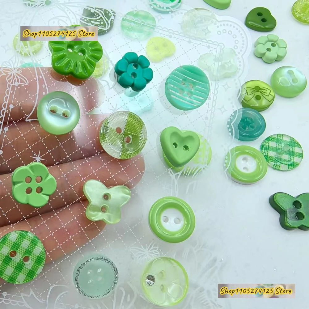

10/20/30 Pcs Random Korean Style Cream Color Plastic Crafts DIY Scrapbooking Cute Sewing Buttons Clothing Accessories