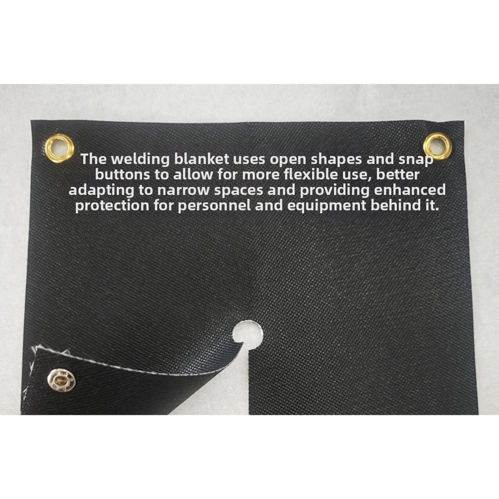 Heat Insulation Mat Welding Pad Automotive Repair Black Easy Install Fireproof Pad For Pipes Fireproof Pad Flame Retardant