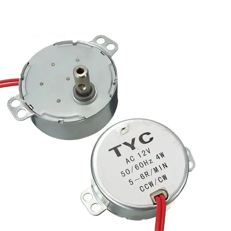 Stable Synchronous Motor 5-6 r/min Pro TYC-50 AC 220V 12V 50/60Hz Torque 4KGF.CM 4W CW/CCW Microwave Turntable for Electric Fan