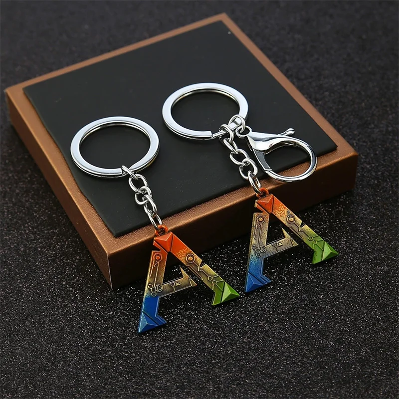 Game ARK Survival Evolved Keychain Letter A Logo Metal Pendant Keyring For Men Women llaveros Car Bag Key Holder Chaveiro Gifts