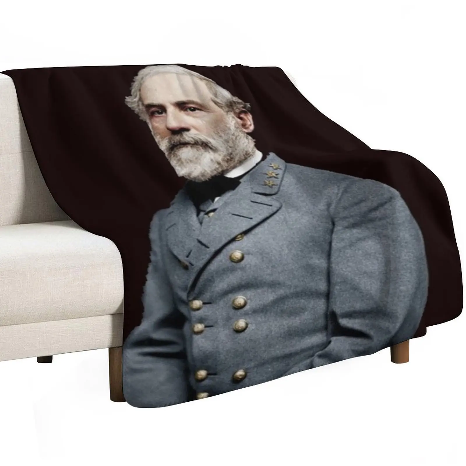 

Robert E Lee Throw Blanket Hairy Blankets For Sofas Plaid Blankets