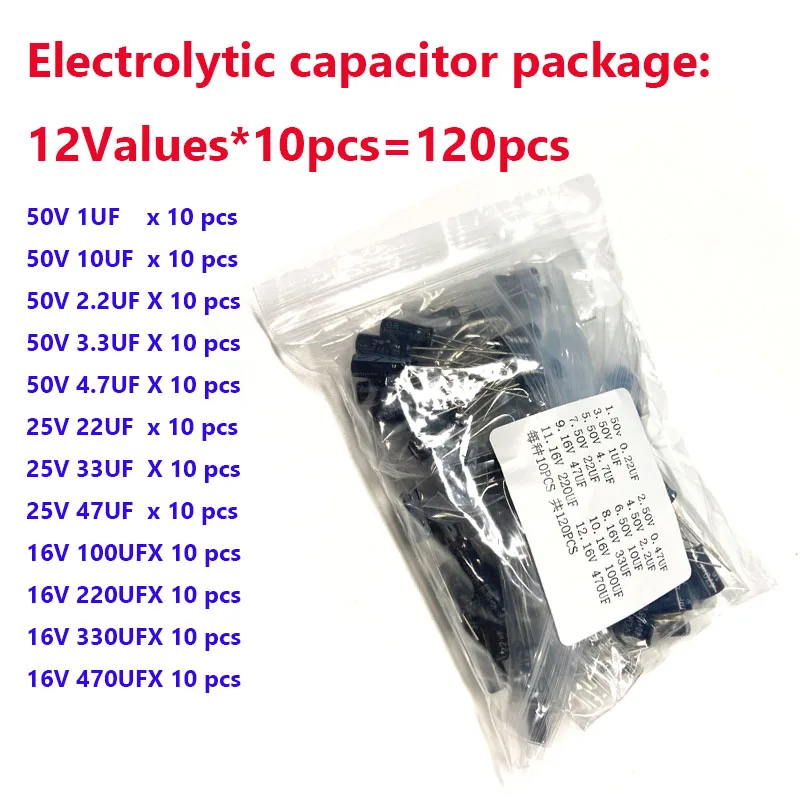 Elektronische komponenten Kits Led Dioden Metall Film Widerstand Sortiment kit Elektrolytkondensator Keramik Set Transistor Pack Diy