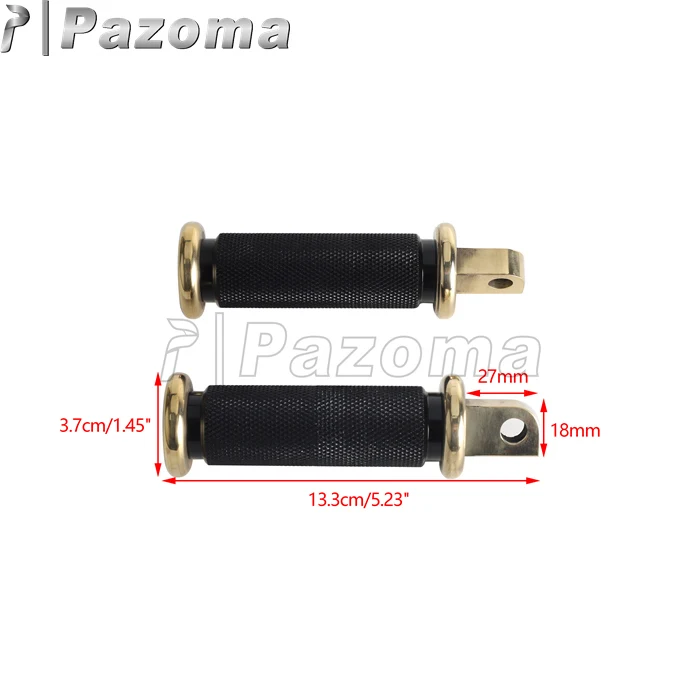 10mm Mounting Holes for The Left and Right Foot Pedals of The Black/silver Nail Truck