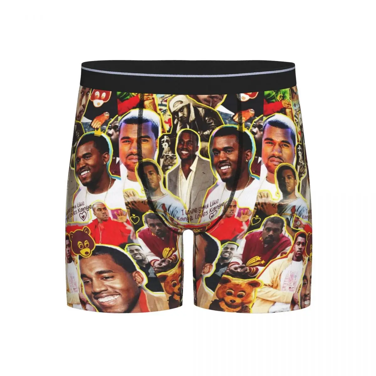 

Long Boxer Underpants Shorts Kanye West Panties Men's Breathable Underwear for Homme Man Boyfriend Gift
