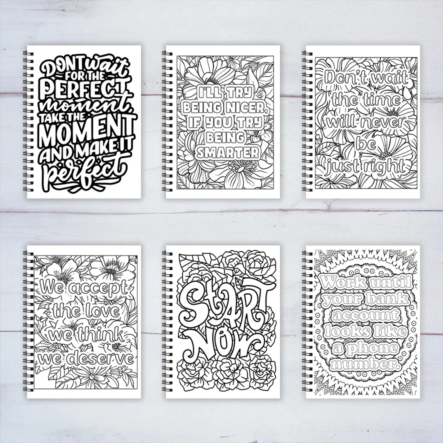 Encouraging Proverbs Adult Coloring Book - 8.3x 11.2 Inch 22 Page Coloring Book - Helps Reduce Stress and Ease Emotions