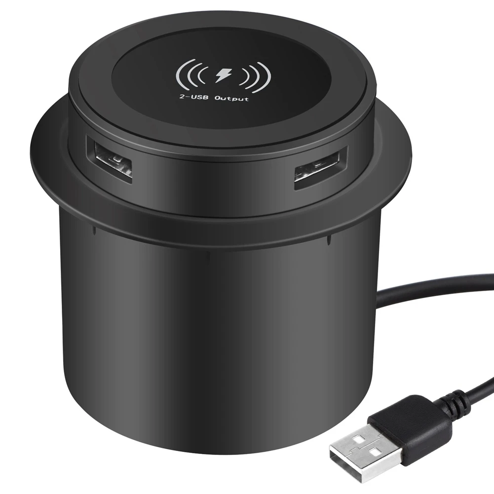 A65I! 10W Fast Wireless Charger Pop-Up Desktop Embedded Fast