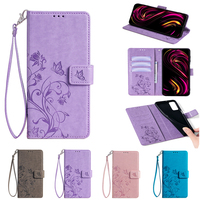 Luxury Butterfly Wallet Flip Case For Doogee Y9 Plus X95 Pro N30 N20 Leather Lanyard 2 Card Slots Holder Book Phone Cover Funda