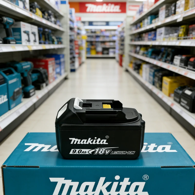 

Литиевая батарея Makita 18V 9.0Ah большой емкости с длительным сроком службы не требует частой замены.