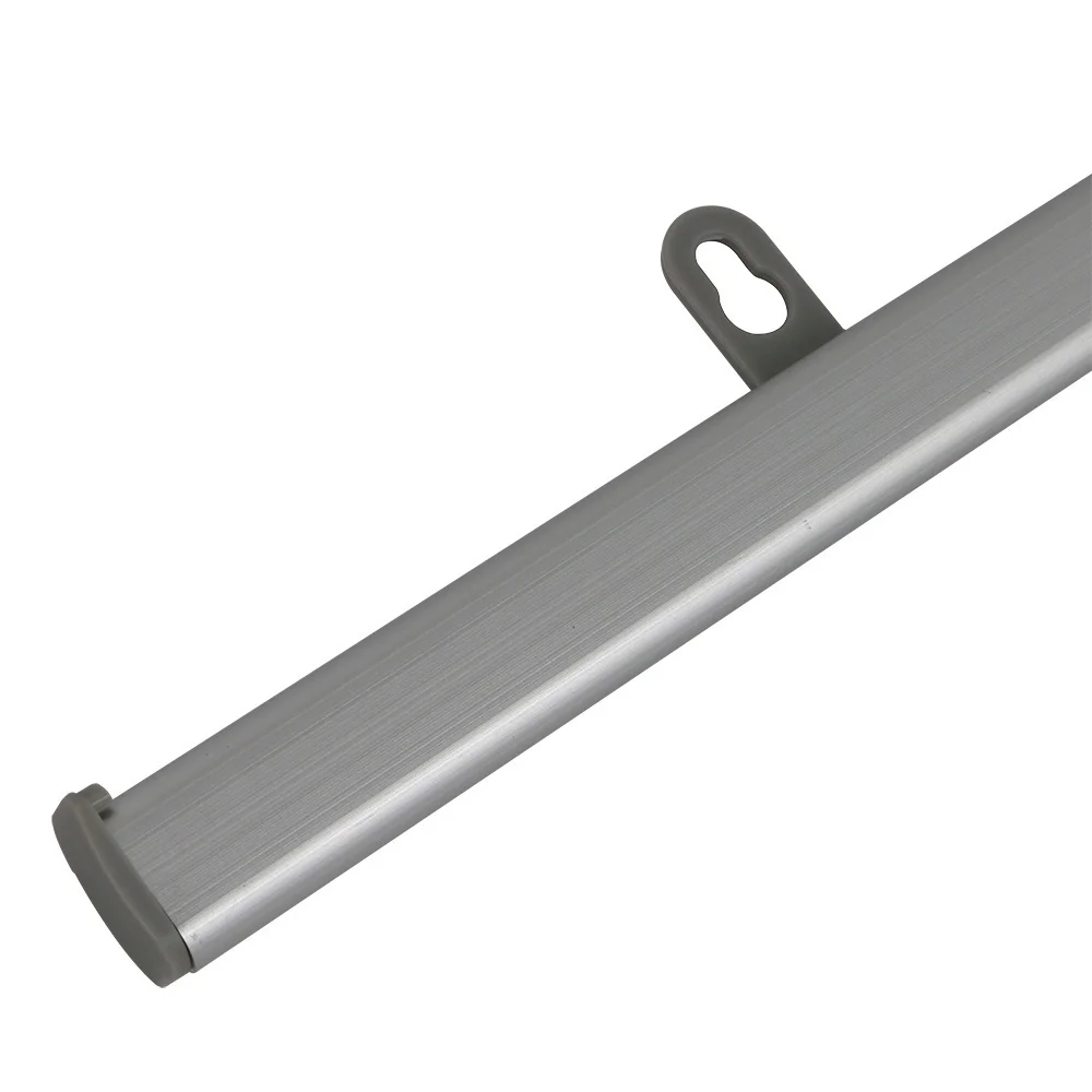 50cm Shop Painting Silvery Scroll Banner Holder Display Rails Flag Plastic Hook Poster Rod