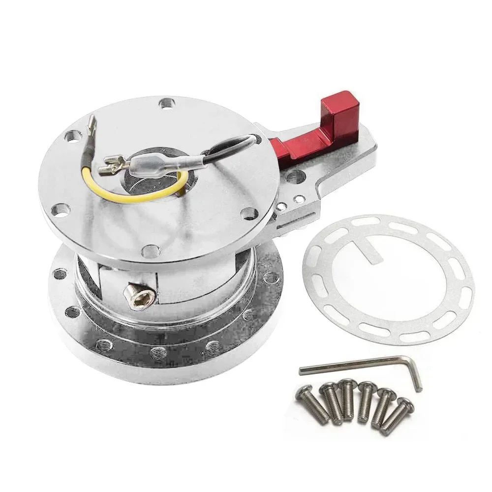 Racing Snap Off Removable Boss Hub Kit, Ball Lock Quick Release Flip Up Tilt Steering Wheel Hub System
