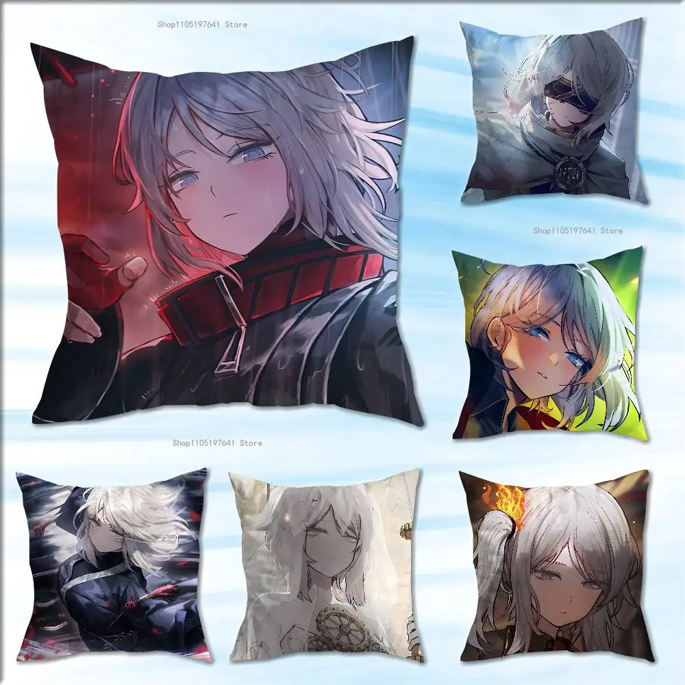 Faust L-Limbus Company Anime Celebrity Merchandise All-Match Printed Pillow Case Sofa Car Office Room Decoration Protector