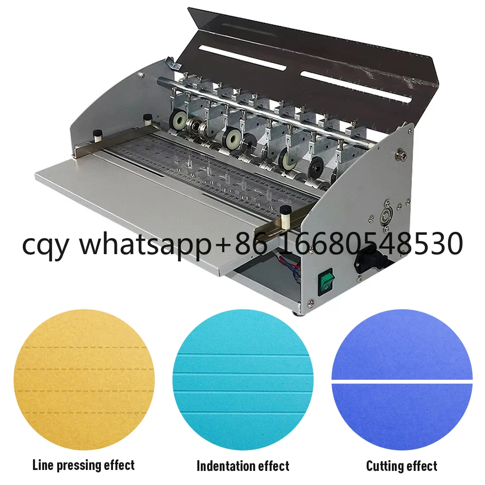 TG Metal 460mm Paper Perforating Machine 4 in 1 Automatic Paper Creasing Machine for Paper Card Book Scoring Folding