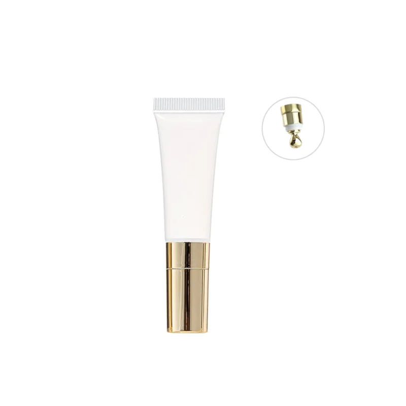 10 Stuks 10 Ml Massage Deksel Knijpbuizen Roze Wit Helder Geel Monster Buizen Lipgloss Oogcrème Plastic Buis container Groothandel