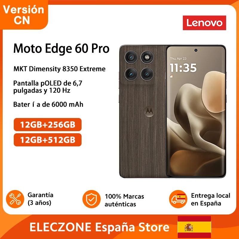 Global Rom Lenovo Moto Edge 60 Pro 5g الهاتف الذكي Mediatek8350 Extreme 50Mp عدسة المقربة 6.7 بوصة 120 هرتز شاشة 6000Mah بطارية 90 واط شحن #1