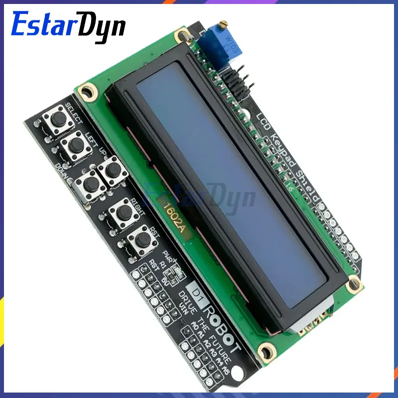 Estardyn 1602 LCD Keypad Shield LCD1602 LCD 1602 Module Display For Arduino ATMEGA328 ATMEGA2560 raspberry pi UNO blue screen