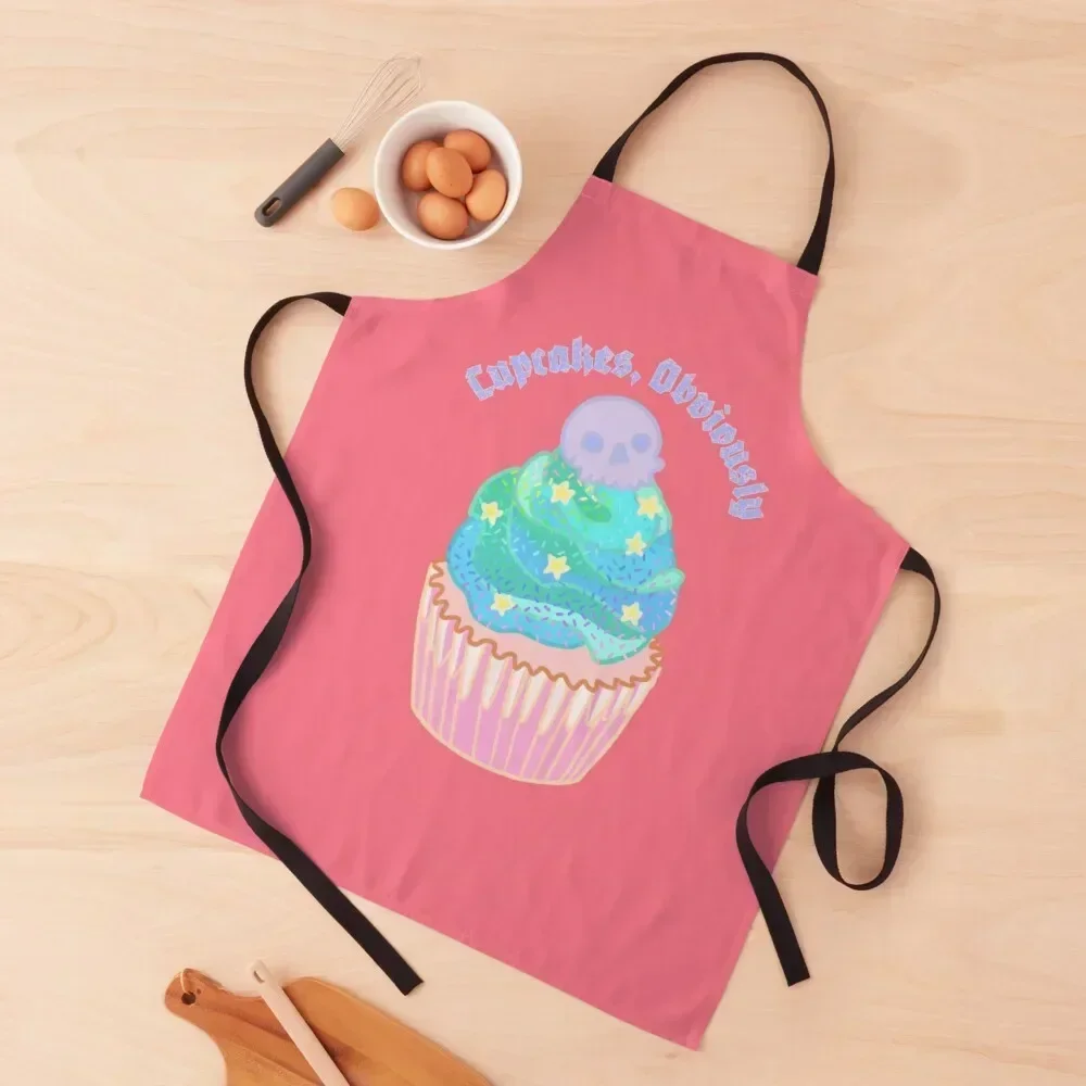 

Cupcakes Obviously Skull Cupcake Logo Apron japanese style Things For The Home Woman Kitchens carpenter Apron