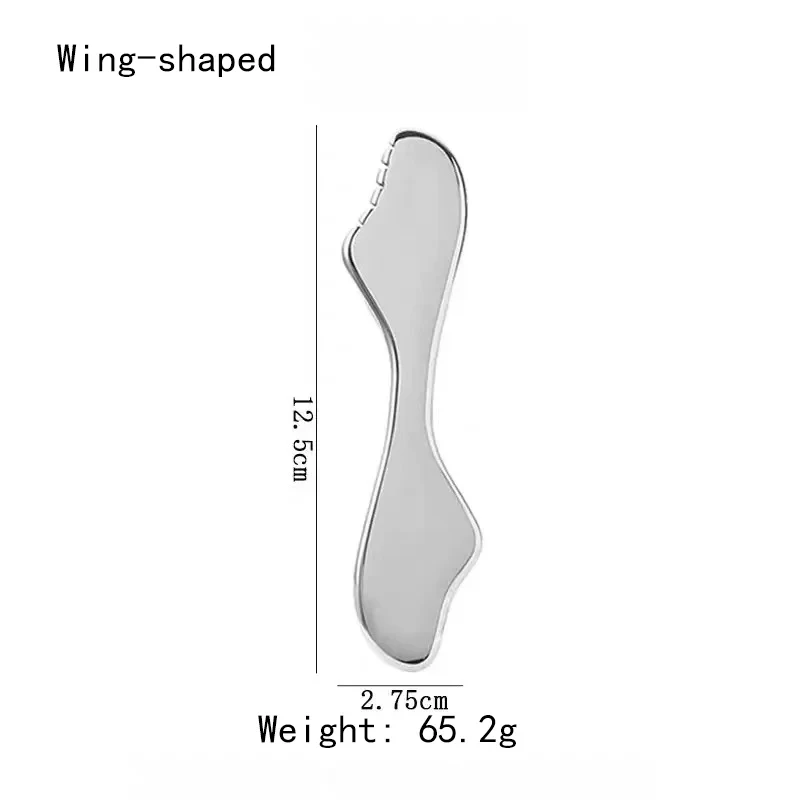 Edelstahl Gua Sha Schaber Massagegerät für Gesicht, Hals und Körper, Guasha Massage-Tool, Gesichtspflege, Guasha Board, Gesichtsmassagegerät