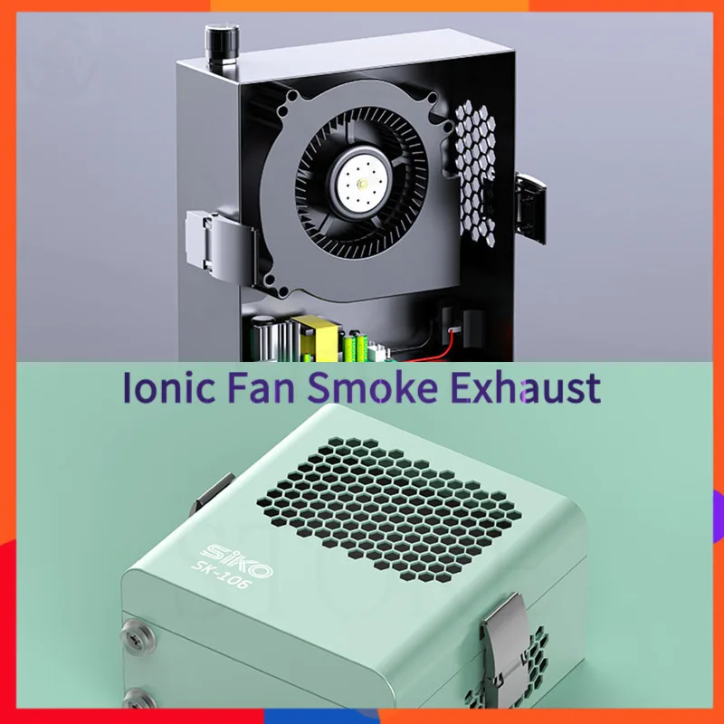 

Compact Ionic Airflow Fan with 24V DC Power Overheat Protection Anti-Static Design for Safe Operation‌ for Soldering/Woodworking