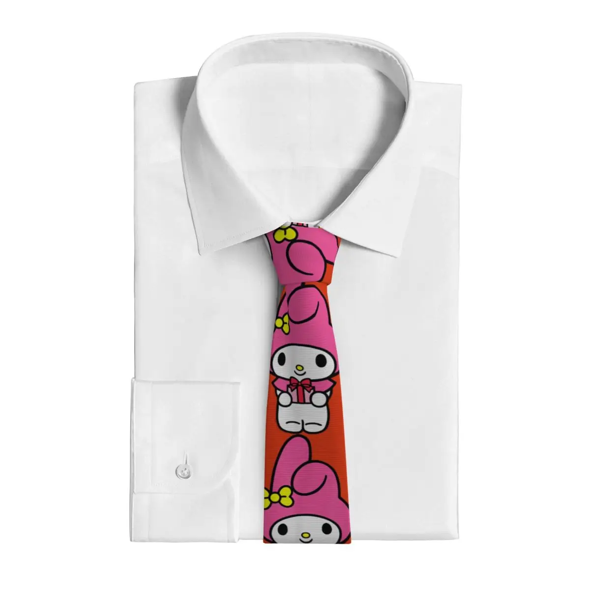 Corbatas con diseño de corbata delantera y trasera My Melody, corbatas con cuello divertido Kawaii para hombres y mujeres, accesorios para corbatas para fiesta de boda
