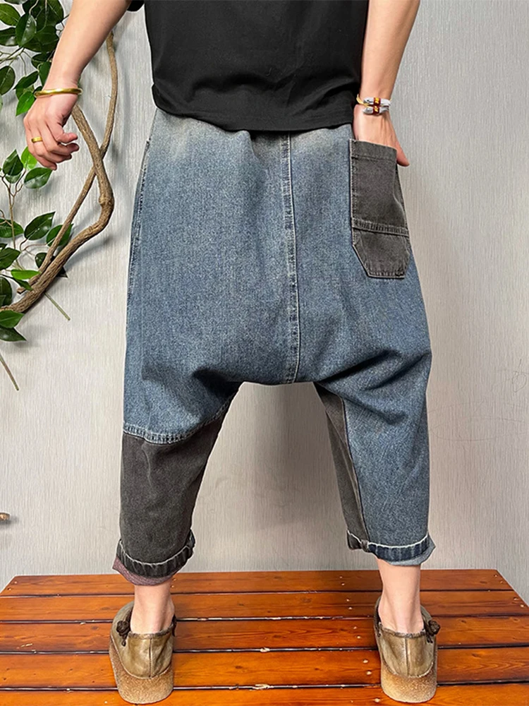 Max LuLu Brand Fashion Patchwork Denim Cross Pants Ladies 2024 Spring Casual Classic Vintage Jeans Women Harajuku Harem Trousers