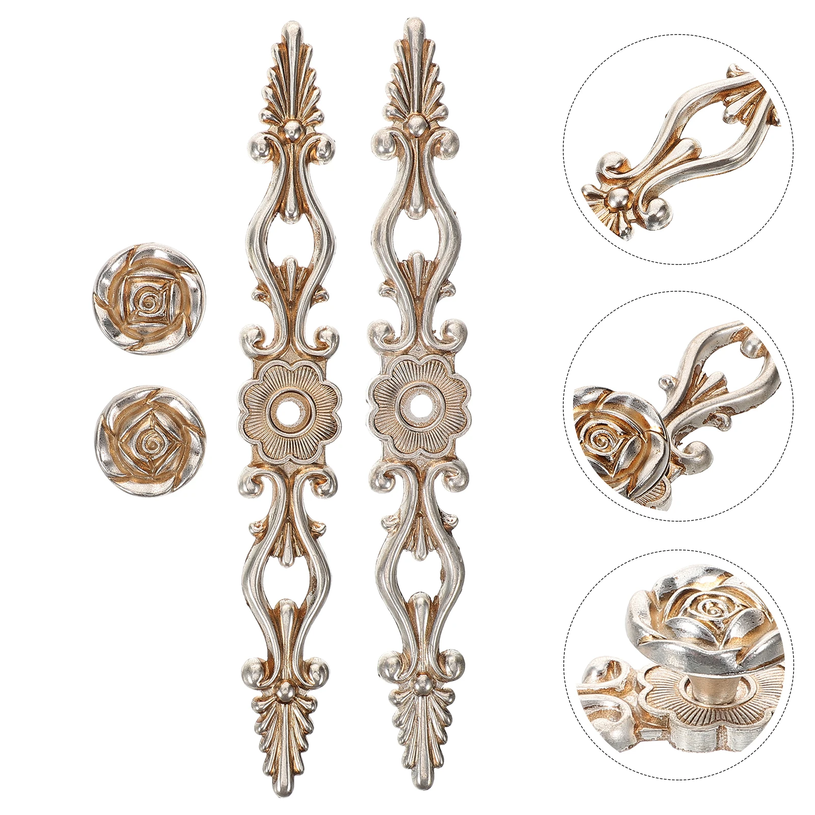 

1 Pair European Style Cabinet Pull Drawer Knob Metal Wardrobe Door Handle Cupboard Pulls niture Accessories Durable Simple