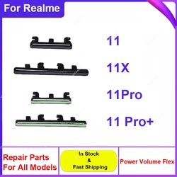 Power Volume Buttons For Realme 11 11X Pro 11 Pro Plus 5G Power Volume Button Battery Side Key Switch Flex Cable Repair Parts
