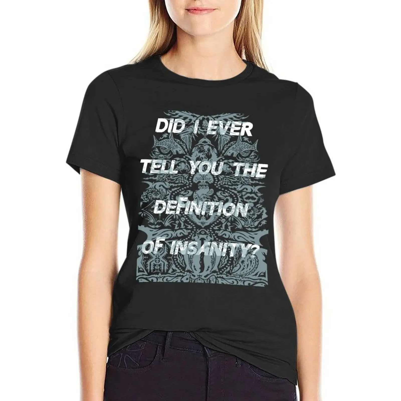 

did i ever tell you T-Shirt plus size tops graphics blanks animal print t shirts for Women loose fit
