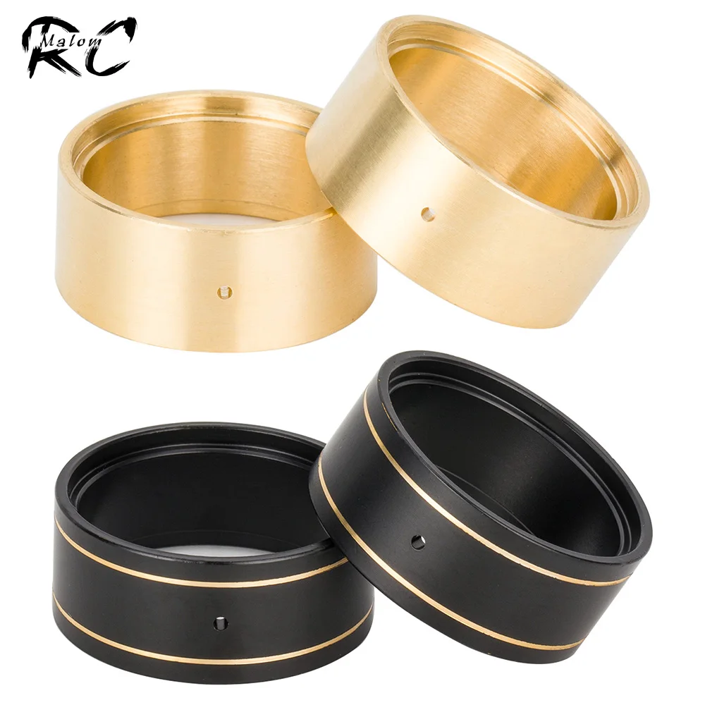 

4PCS 16g 1.0" Brass Wheel Clamp Ring for 1/24 RC Crawler Fits Axial SCX24 C10 Deadbolt Gladiator Bronco AX24 (Beadlock Upgrade)