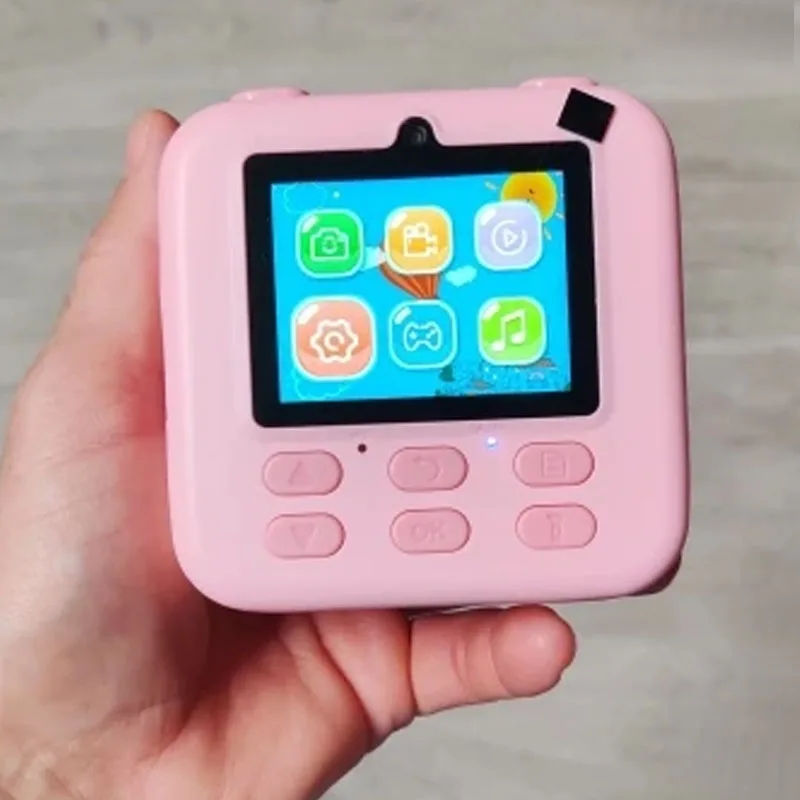 كاميرا أطفال فورية 1080P HD عدسة مزدوجة كاميرا رقمية لصور السيلفي للفتيات والأولاد هدايا عيد الميلاد ألعاب مع طباعة ورق 32G #5