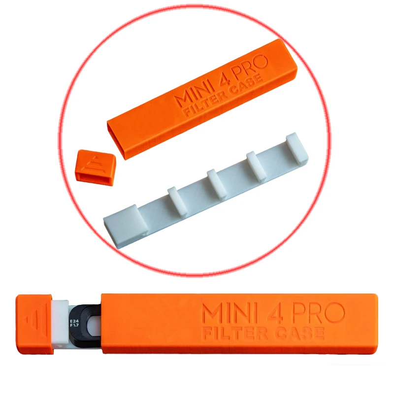 

1Set For DJI Mini 4 Pro Filter Case PLA 3D Printed Protective Housing 4-Slot Organizer RC Drone Camera Filters Portable Storage