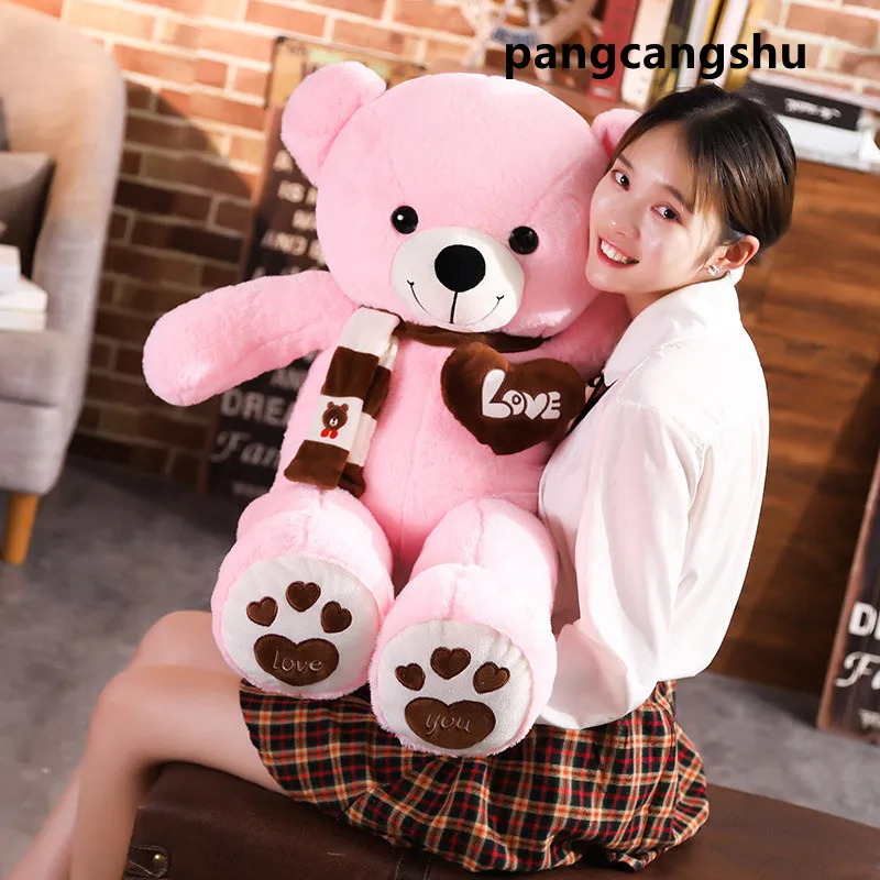 Nice Quality 4 Colors Teddy Bear With Scarf Stuffed Animals Bear Plush Toys Doll Pillow Kids Lovers Birthday Baby Gift