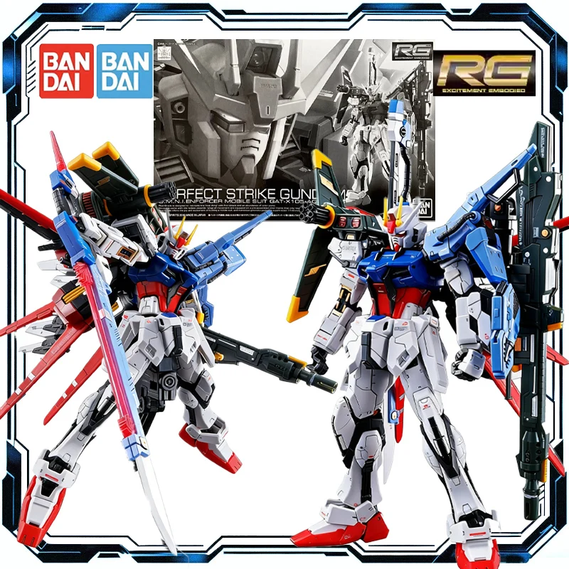 

Bandai Original RG 1/144 GAT-X105 Perfect Strike Gundam PB Limited Edition Model Kit Action Figure Toys for Boys Girls Gift