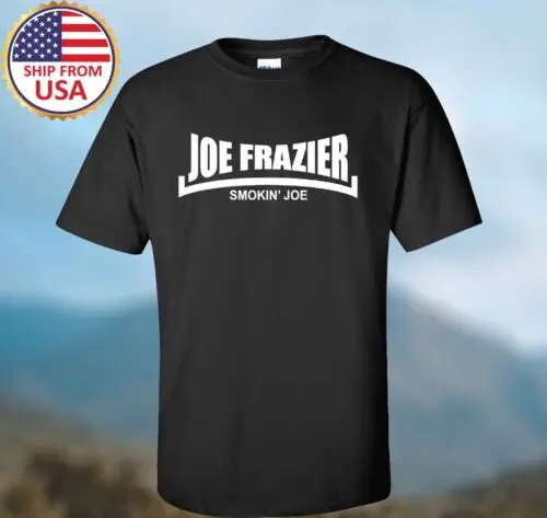 Joe Frazier Boxing Legend Men's Black T-shirt Size S-3XL