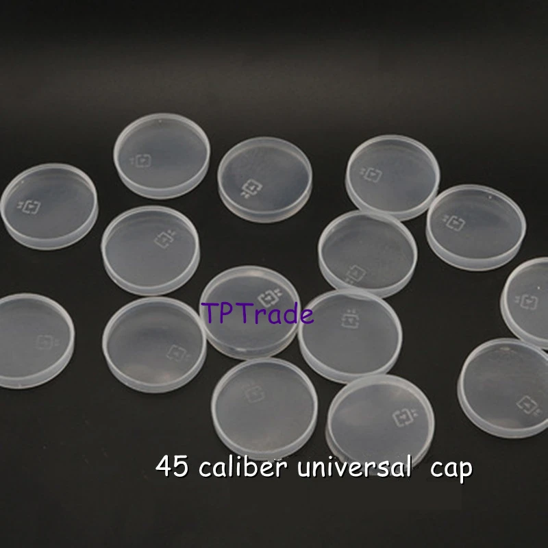 100/300/500pcs 45mm Clear Pudding PE Lids Milk Glass Bottle Universal Caps for Yogurt, Milk, Jam, Jellies, Honey, Spices Mousse