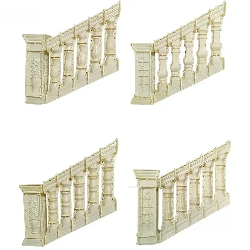 Cement Railing Fence Mold ABS Thickened Stair Handrail Mold Cast-in-place Roman Column Guardrail Villa Outdoor Slope Vase Column